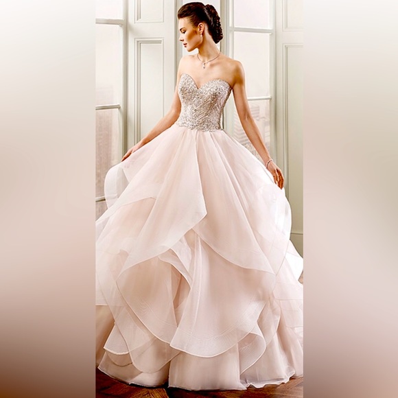 Eddy K Bridal | Dresses | Ivery Beaded Wedding Dress | Poshmark